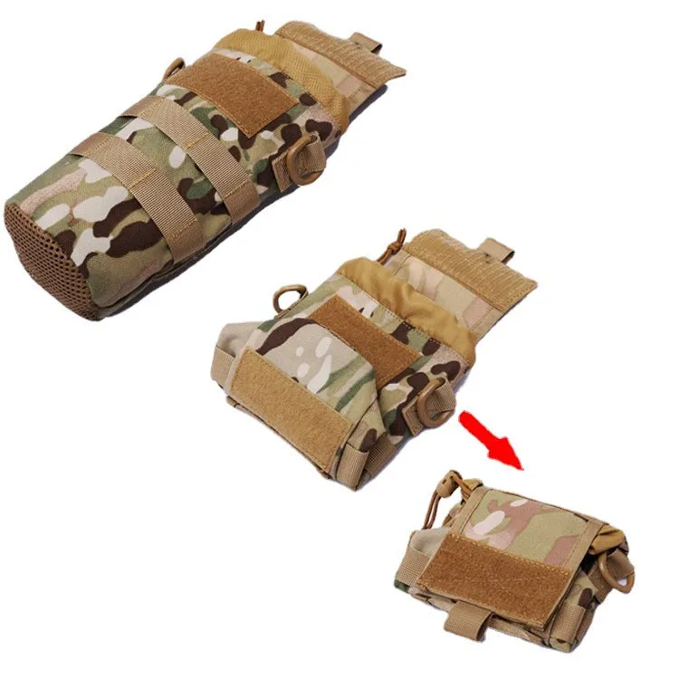 1000D Tactical Camo EDC Water Bottle Bag for Outdoor Sports, 1.5L Capacity, Suitable for All Ages