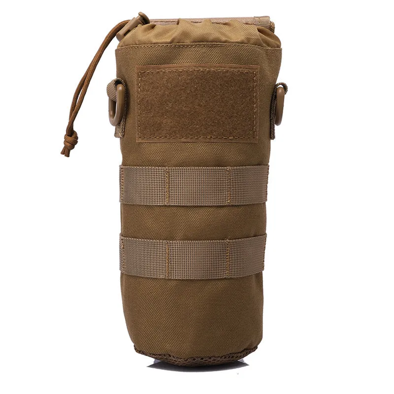 1000D Tactical Camo EDC Water Bottle Bag for Outdoor Sports, 1.5L Capacity, Suitable for All Ages