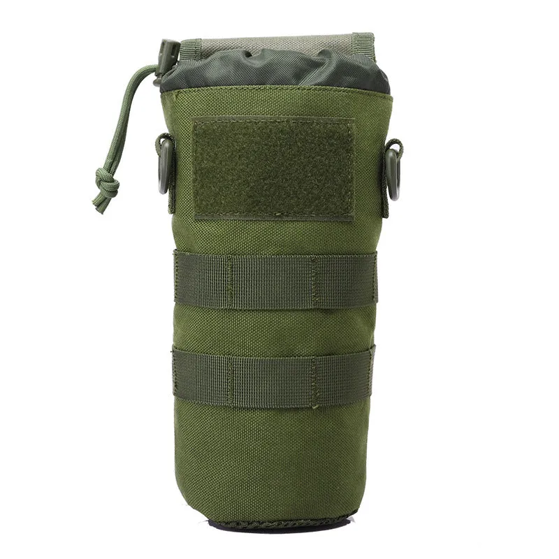 1000D Tactical Camo EDC Water Bottle Bag for Outdoor Sports, 1.5L Capacity, Suitable for All Ages
