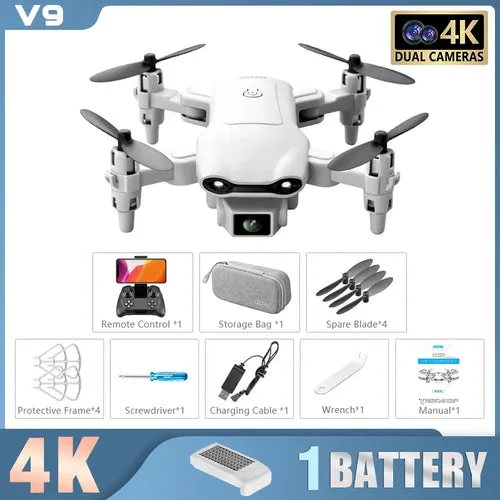 10K HD V9 Mini Drone with Dual Camera & 6000M Aerial Photography