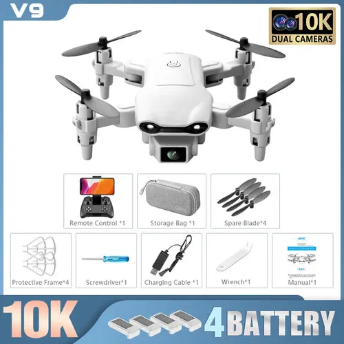 10K HD V9 Mini Drone with Dual Camera & 6000M Aerial Photography