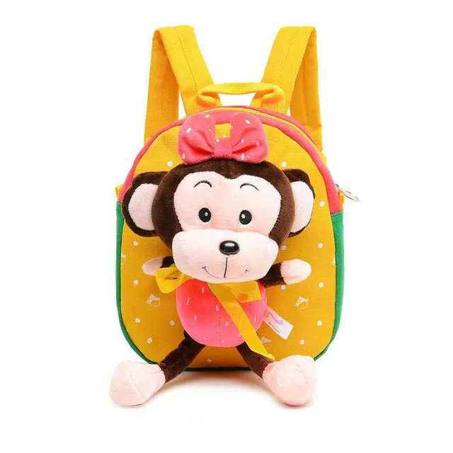 2016 New Cartoon Kid School Backpack For Child School Bag For Kindergarten Girl Baby Student School Boy Cute bear Backpack
