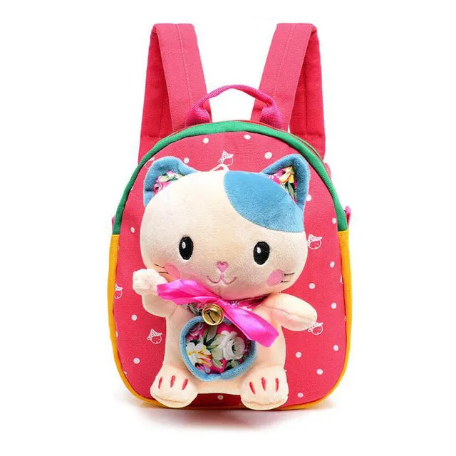 2016 New Cartoon Kid School Backpack For Child School Bag For Kindergarten Girl Baby Student School Boy Cute bear Backpack