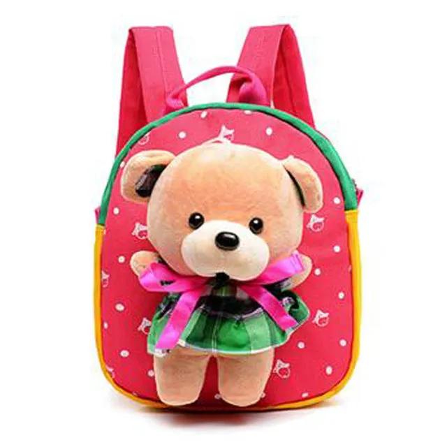 2016 New Cartoon Kid School Backpack For Child School Bag For Kindergarten Girl Baby Student School Boy Cute bear Backpack
