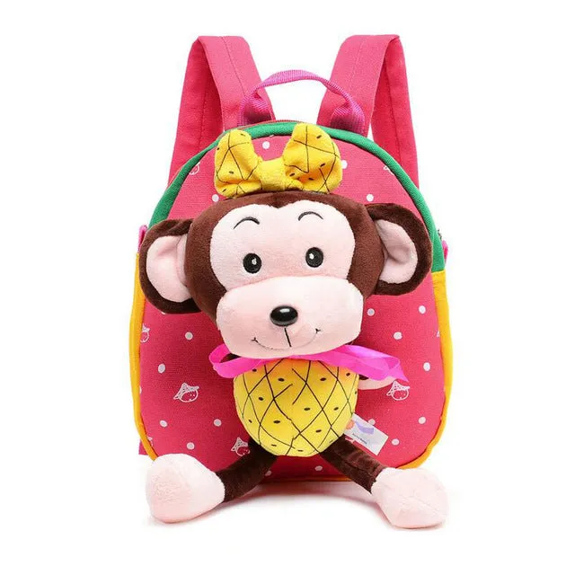 2016 New Cartoon Kid School Backpack For Child School Bag For Kindergarten Girl Baby Student School Boy Cute bear Backpack