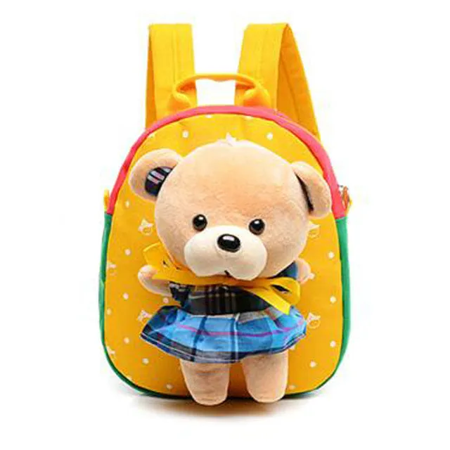 2016 New Cartoon Kid School Backpack For Child School Bag For Kindergarten Girl Baby Student School Boy Cute bear Backpack