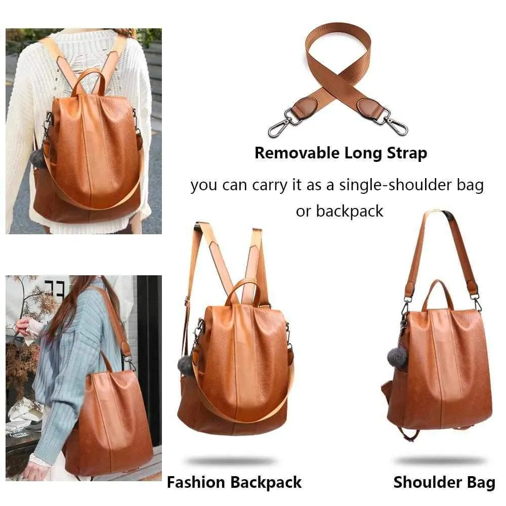 3 Way Anti-Theft Women's Waterproof Backpack