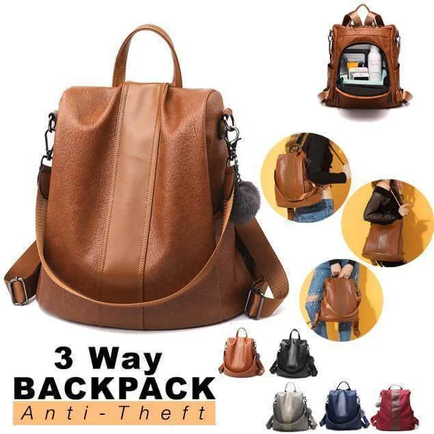 3 Way Anti-Theft Women's Waterproof Backpack