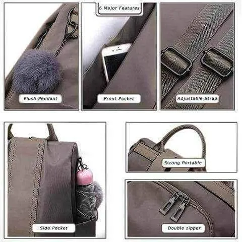 3 Way Anti-Theft Women's Waterproof Backpack
