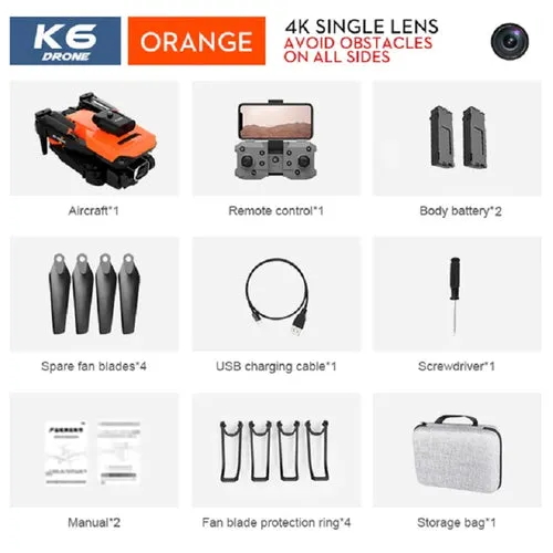 4K HD Dual Camera Drone with Optical Flow for Stunning Aerial Shots