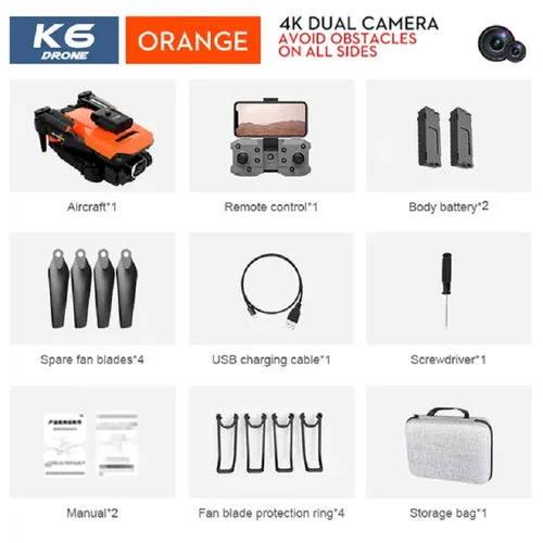 4K HD Dual Camera Drone with Optical Flow for Stunning Aerial Shots