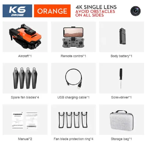 4K HD Dual Camera Drone with Optical Flow for Stunning Aerial Shots
