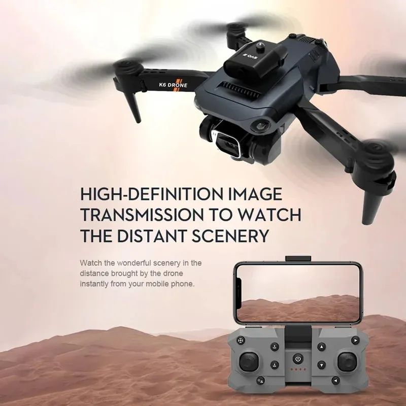 4K HD Dual Camera Drone with Optical Flow for Stunning Aerial Shots