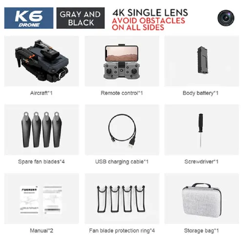 4K HD Dual Camera Drone with Optical Flow for Stunning Aerial Shots