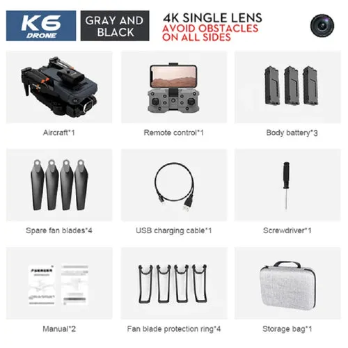 4K HD Dual Camera Drone with Optical Flow for Stunning Aerial Shots