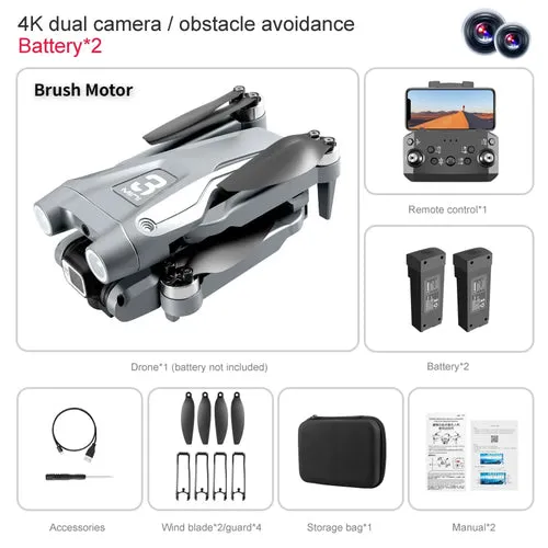 4K HD Professional Drone with Brushless Motor & WIFI FPV Streaming