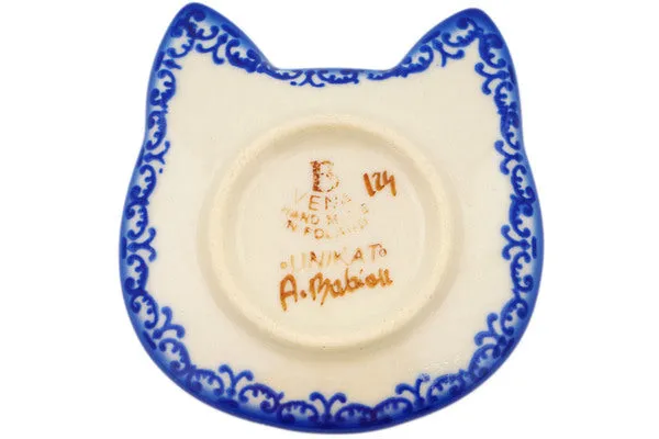 4" Tea Bag or Lemon Plate - Blushing Blossom
