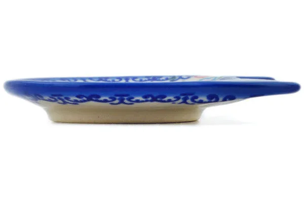 4" Tea Bag or Lemon Plate - Blushing Blossom