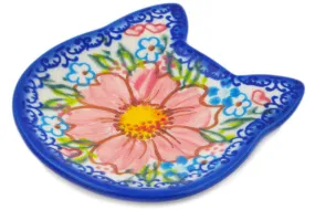 4" Tea Bag or Lemon Plate - Blushing Blossom