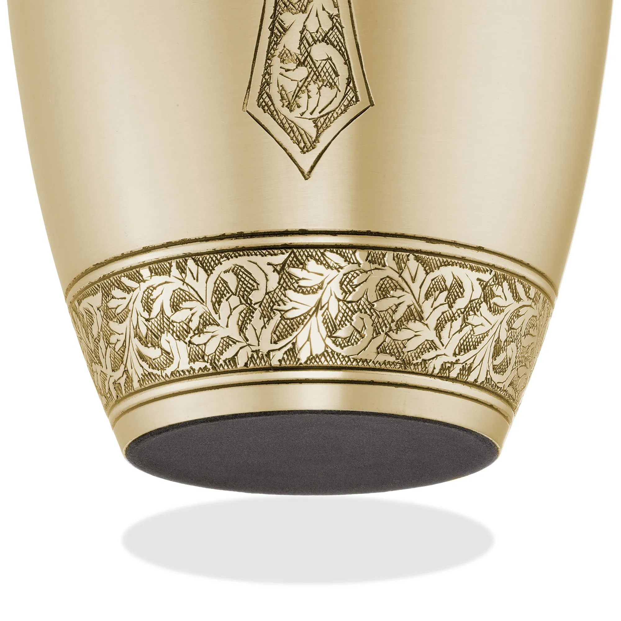 Adult Cremation Funeral Urn for Human Ashes, Etched Cross