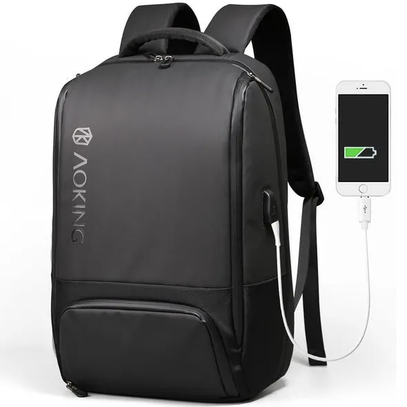 Aoking USB Charging Laptop Work Backpack