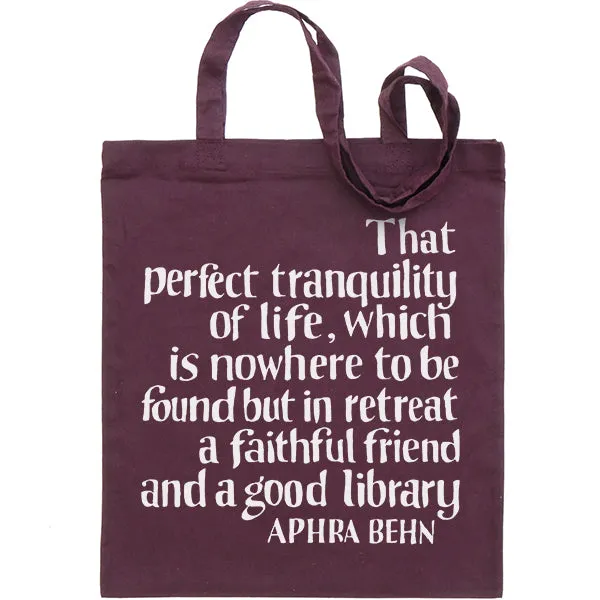 Aphra Behn Library Bag
