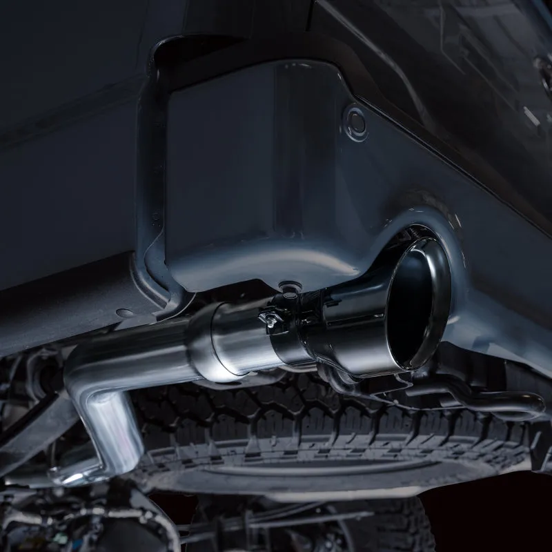 AWE Tuning 2021  Ford F-150 Tremor (w/ Bumper Cutouts) 0FG Resonated Catback - Diamond Black Tips