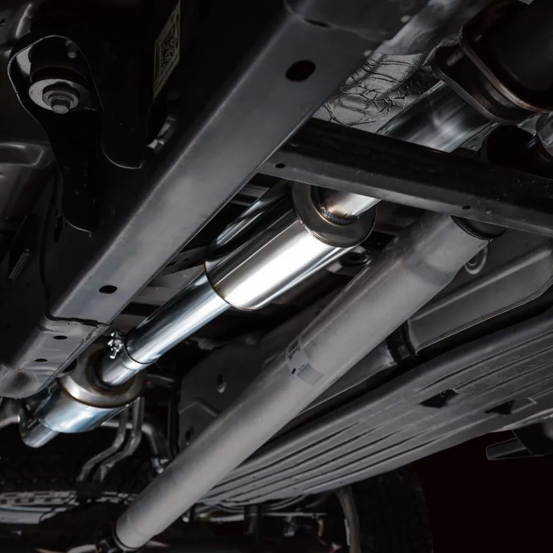 AWE Tuning 2021  Ford F-150 Tremor (w/ Bumper Cutouts) 0FG Resonated Catback - Diamond Black Tips