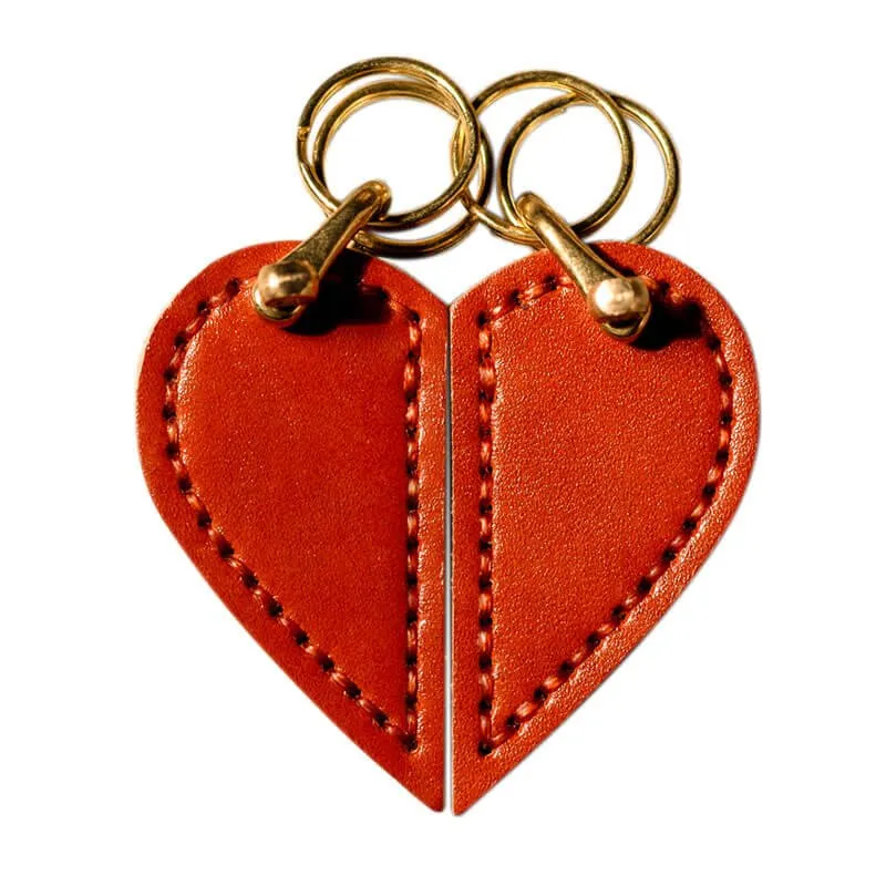 BABYLON™ Heart-shaped Veg Tanned Leather Keychain DIY Kit