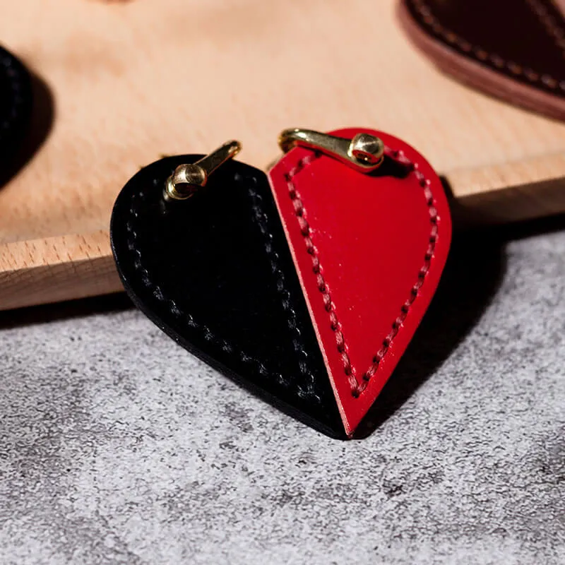 BABYLON™ Heart-shaped Veg Tanned Leather Keychain DIY Kit