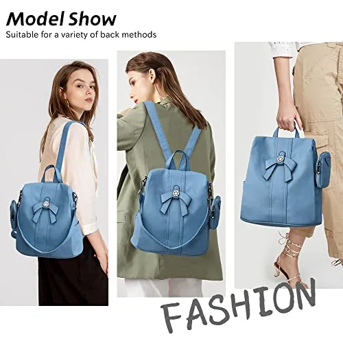 Backpack Purse for Women Fashion Backpack Purses PU Leather Daypacks Anti-Theft Shoulder Bag Satchel Purse…