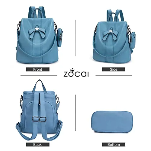 Backpack Purse for Women Fashion Backpack Purses PU Leather Daypacks Anti-Theft Shoulder Bag Satchel Purse…