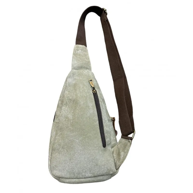 Bag - Side Canvas Leather Trim