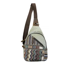Bag - Side Canvas Leather Trim