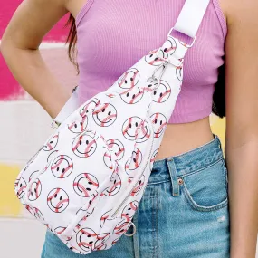 Baseball Happy Face Wholesale Sling Belt Bag