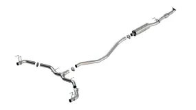 BORLA 140966 Exhaust system Cat-Back 2.5" S-TYPE, Reuse O.E. Tips / Valance for HONDA Civic Sport Touring 1.5L 4 Cyl Turbo AT/MT FWD 4 DR Hatchback 2022-2024