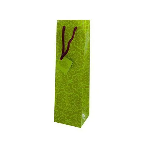 bottle gift bag green ( Case of 20 )