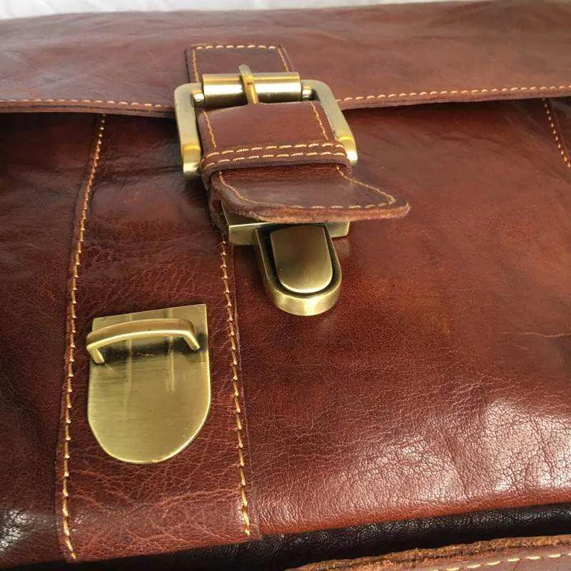 Bronco Cognac Messenger Bag
