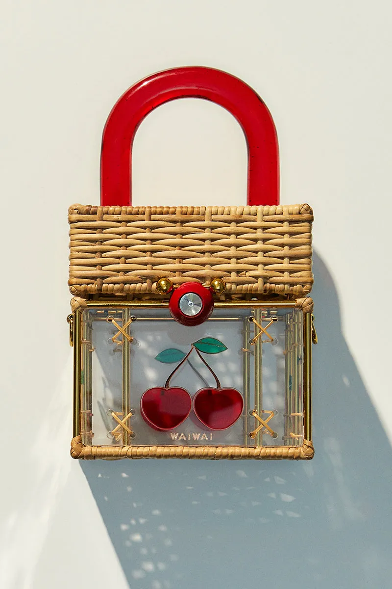CACAU CHERRY TOP HANDLE BAG