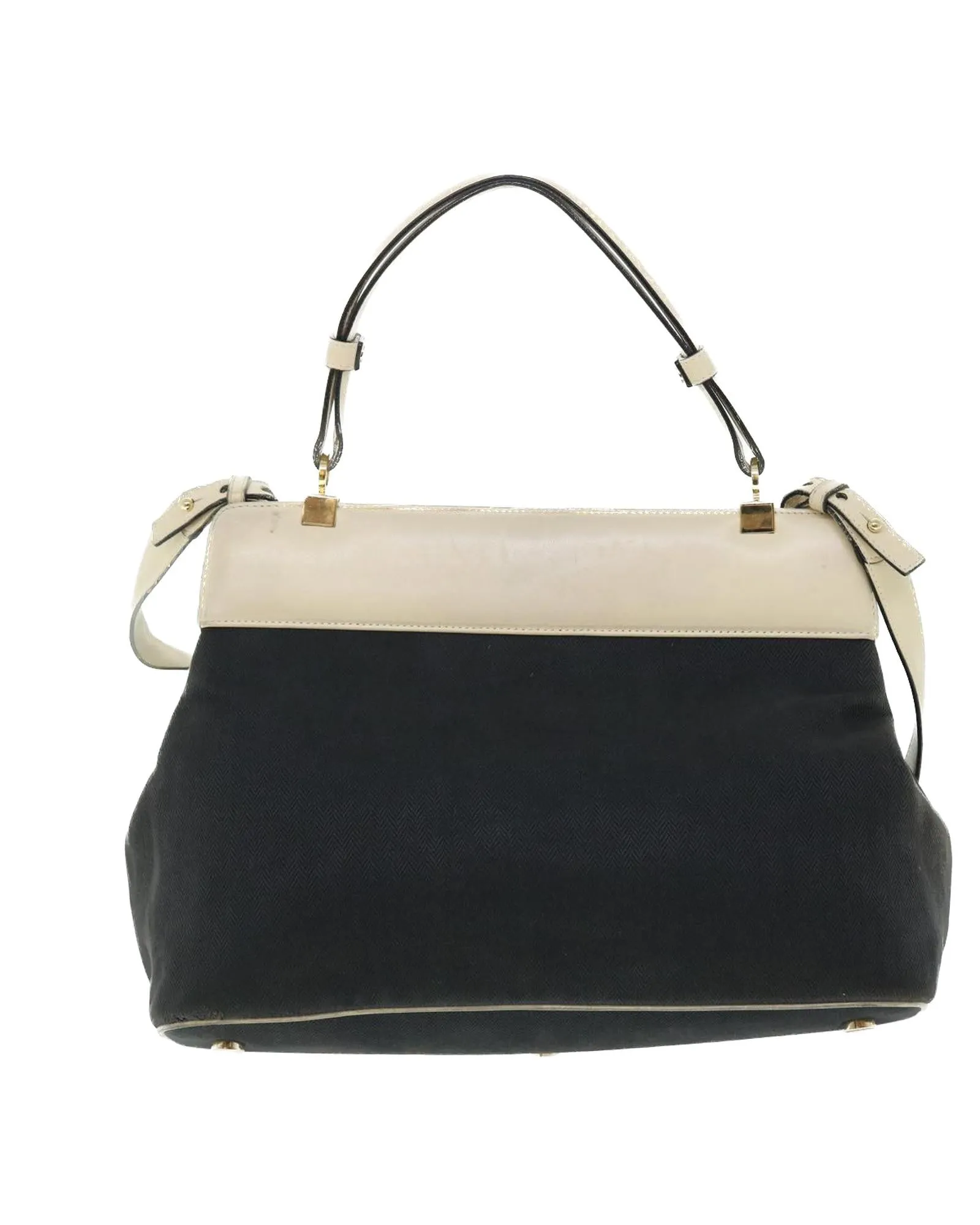 Canvas 2way Shoulder Bag Black