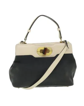 Canvas 2way Shoulder Bag Black