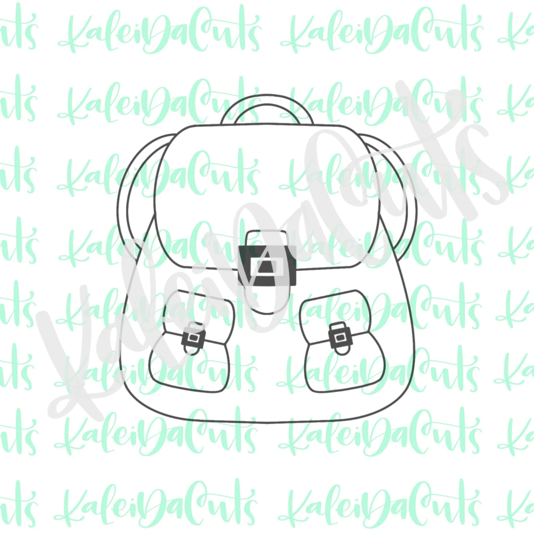 Canvas Backpack Cookie Cutter