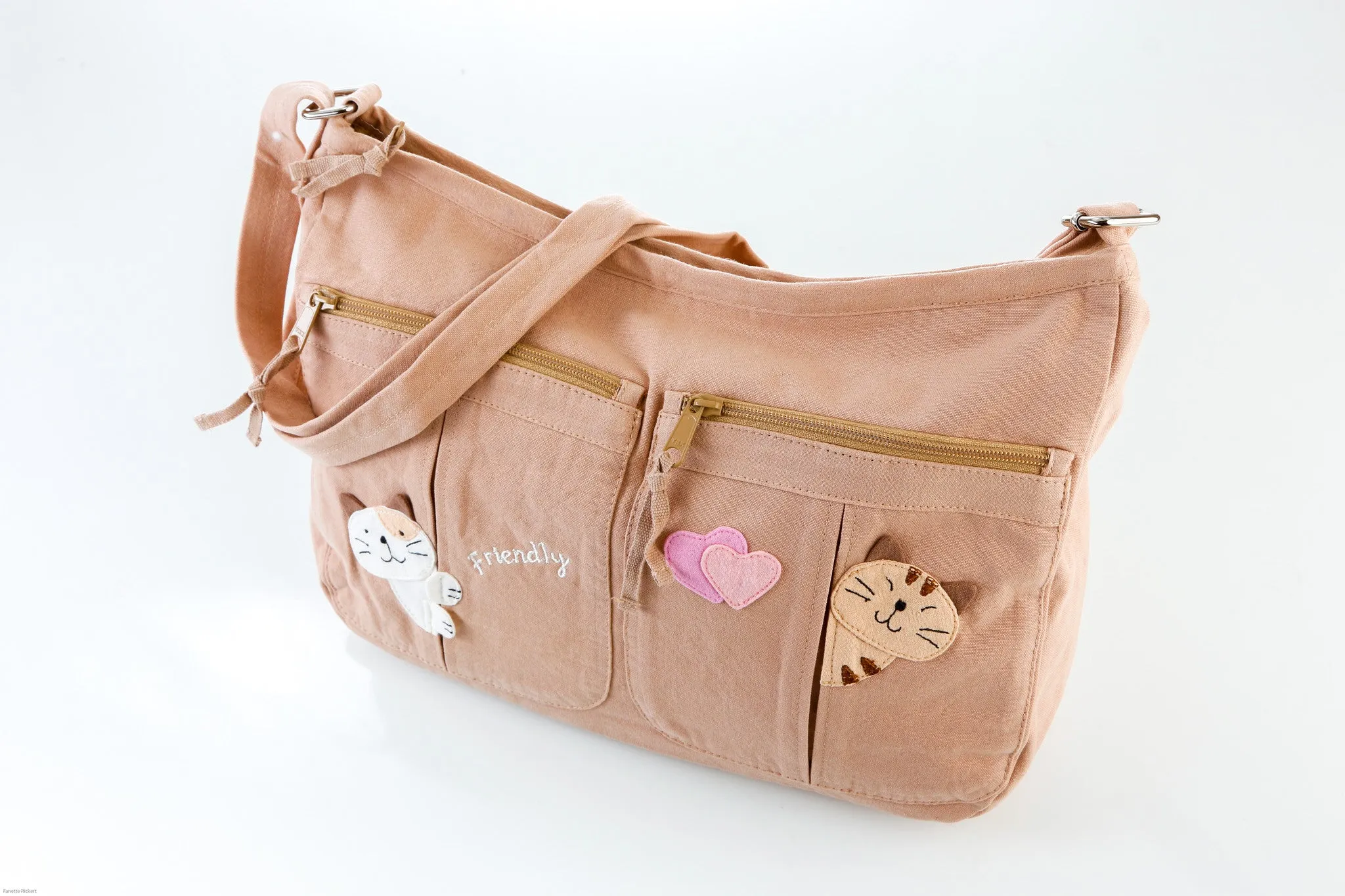 Cara Cat Motto Crossbody Bag