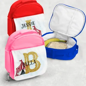 Circus Alphabet Personalised Kids Insulated Lunch Bag