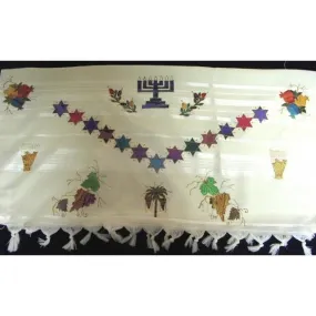 Colorful Star Of David 3 Pc. Talit Set