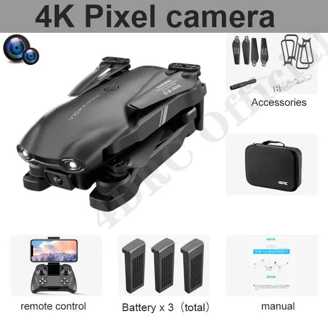 Compact 4K Mini Drone with Dual Cameras - Ideal for Kids & Beginners