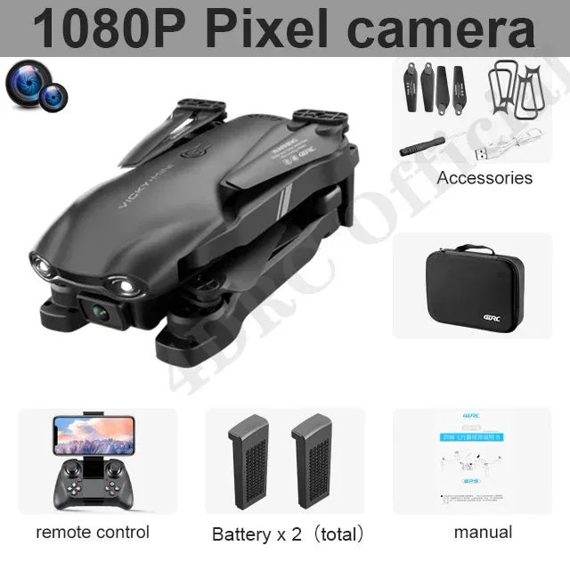 Compact 4K Mini Drone with Dual Cameras - Ideal for Kids & Beginners