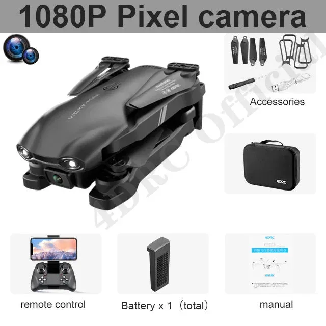Compact 4K Mini Drone with Dual Cameras - Ideal for Kids & Beginners