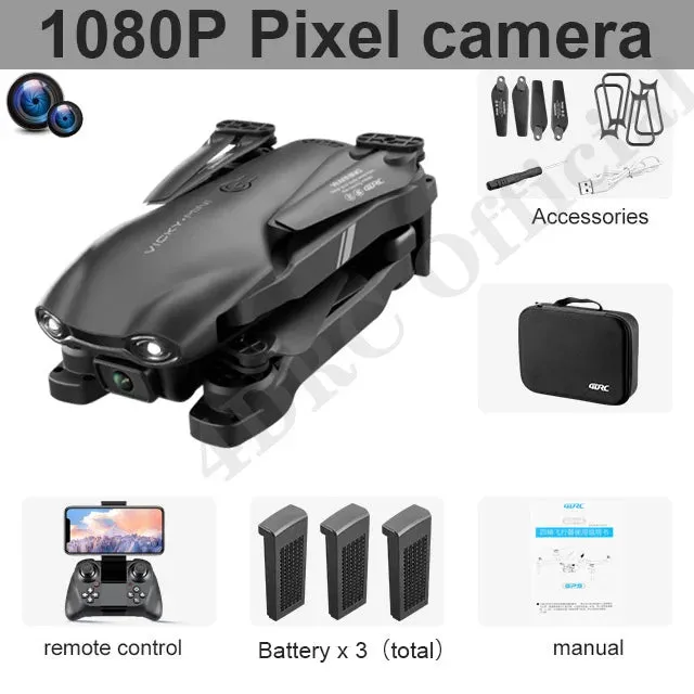 Compact 4K Mini Drone with Dual Cameras - Ideal for Kids & Beginners