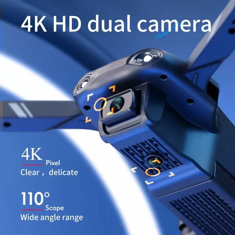 Compact 4K UHD Dual Camera Drone with WiFi and Foldable Design